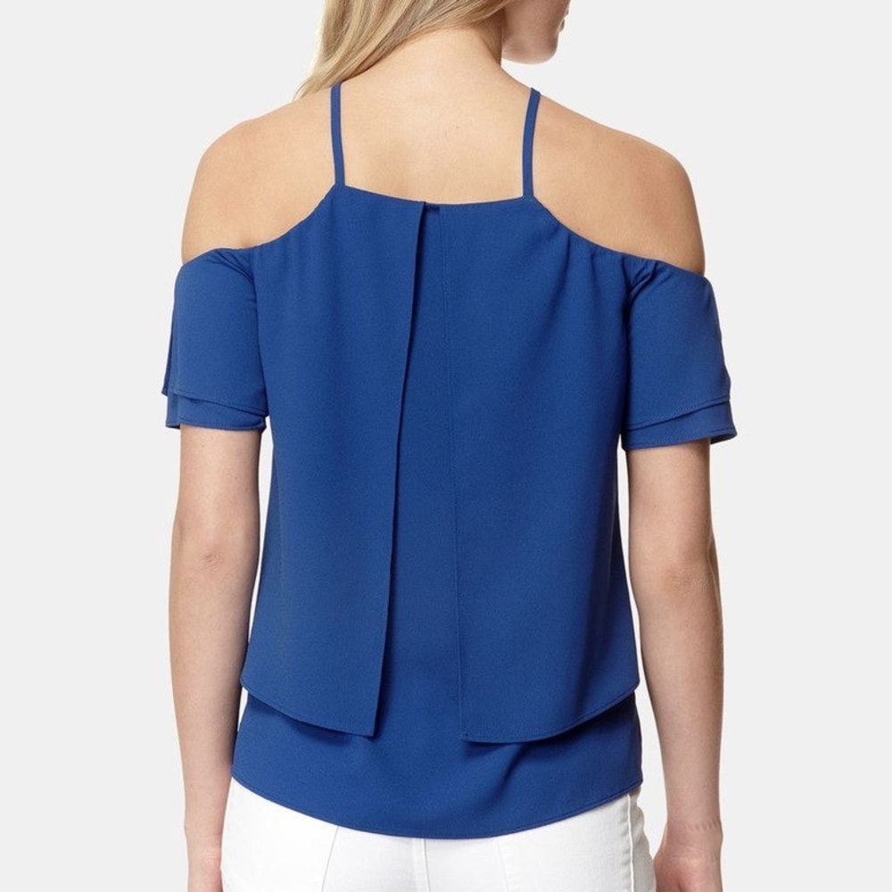 COOPER AND ELLA CROSS STRAP OFF THE SHOULDER BLOUSE - Picture 2 of 6